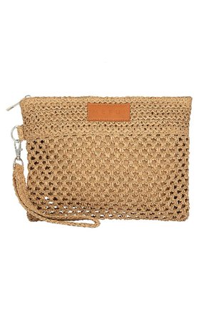 Me Fui, MINI POCHETTE - LIGHT BROWN VAR - Pochette - mottled beige
