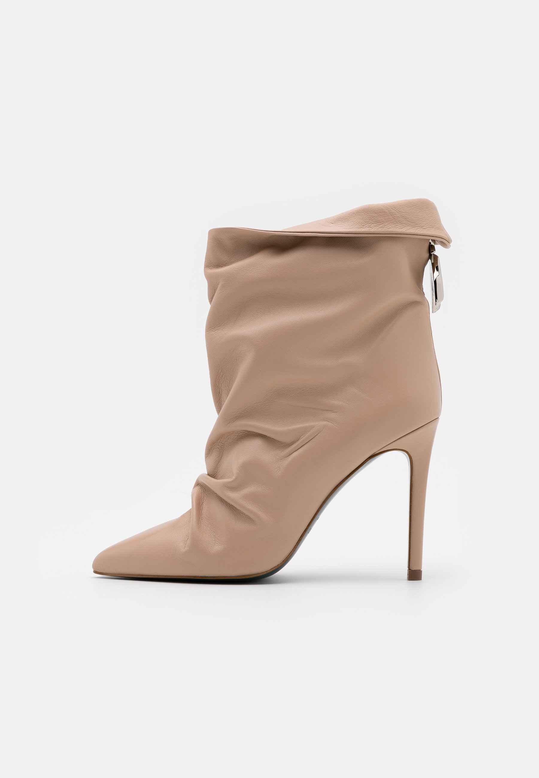 Enkellaarsjes met hoge hak camel beige Enkellaarsjes met hoge hak camel beige