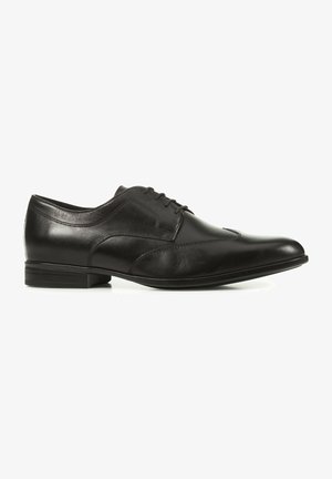 Geox U REZZONICO - Derbies & Richelieus - black/noir Geox U REZZONICO - Derbies & Richelieus - black/noir