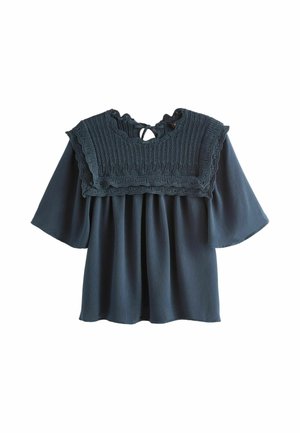 MIX RUFFLE LAYER - Pusero - chambray blue