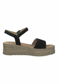 s.Oliver SANDALETTE - Wedge sandals - navy