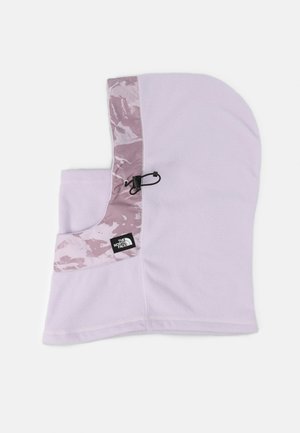 WHIMZY POWDER HOOD - Lue - lavender fog tonal mountainscape print