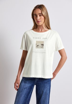 Street One MIT PRINT - Print T-shirt - weiß