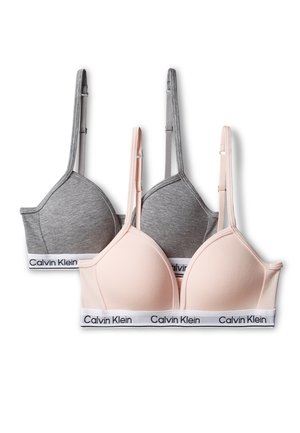 Calvin Klein Underwear, TRIANGLE 2 PACK - Triangel BH - silver peony/grey heather