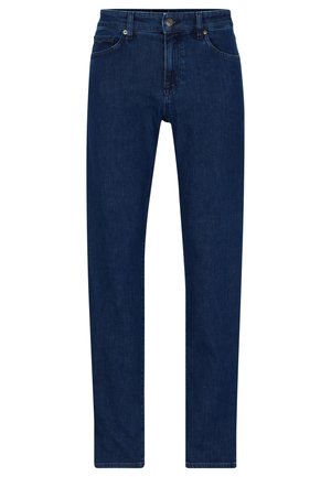 Tmavě modré džíny s rovnýma nohama, pěti kapsami a zapínáním na knoflík. Vyznačují se jemným prošíváním a hladkým povrchem.