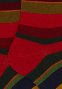 Gallo WITH STRIPES - Knee high socks - rosso loden