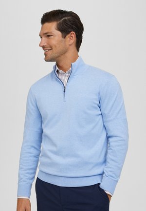 Façonnable COSILK 1/2 ZIP - Strickpullover - horizon blue