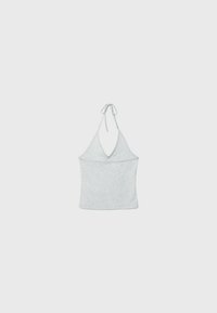 Stradivarius TIED HALTER  - Top - grey