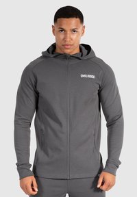 Smilodox MAISON - Felpa con zip - dunkelgrau