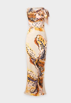 Topshop, TIE NECK - Gallakjole - yellow