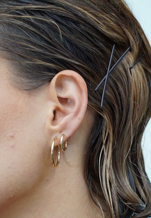 CREOLEN BOLD - Ohrringe - gold-coloured karat