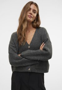 Aware VMGEMMA V-NECK VMA NOOS - Cardigan - dark grey