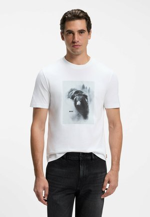 BOSS, T-Shirt print - natural one