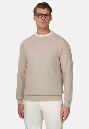 Boggi Milano CREW NECK - Maglione - sand