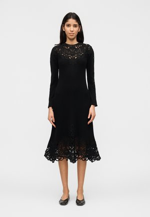 ADELINA DRESS - Φόρεμα-πουλόβερ - black