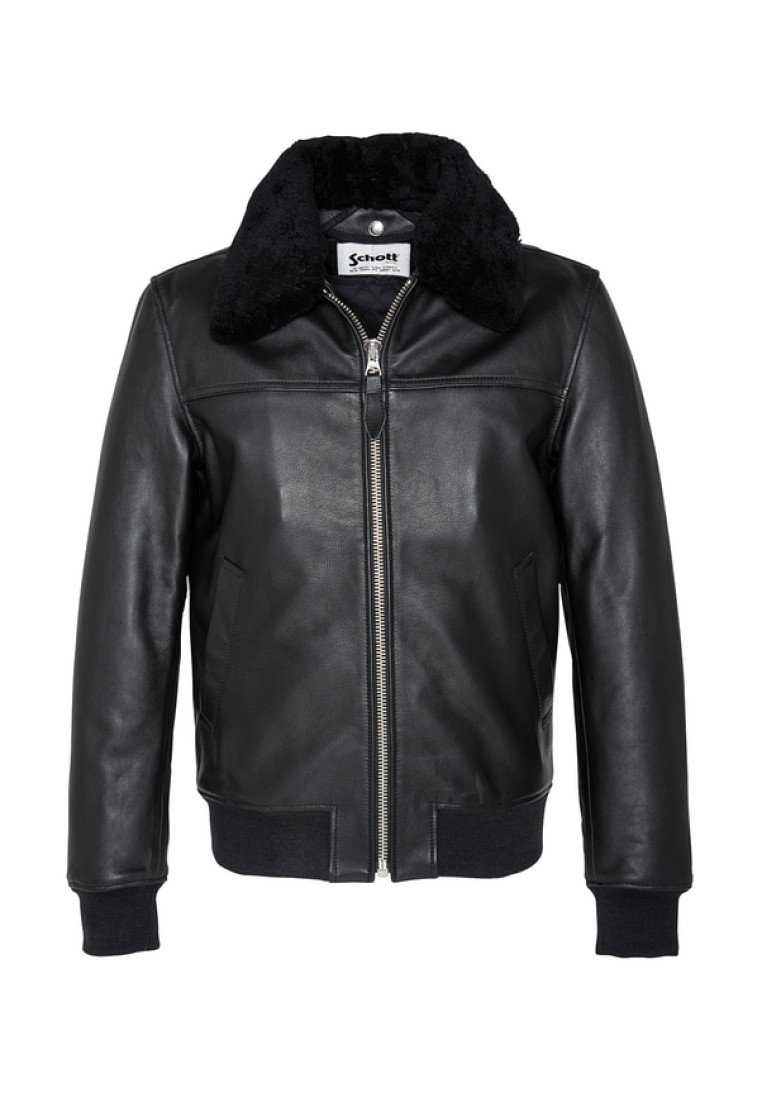 schott leather jacket mens