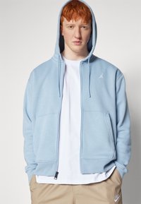 Jordan HOODIE - Jaka ar rāvējslēdzēju - blue grey/(white)