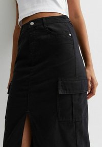 New Look Falda vaquera - black