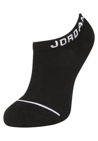 Jordan JUMPMAN NO-SHOW 3 PACK - Calcetines tobilleros - black/white/gym red