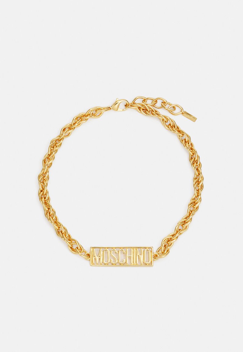 MOSCHINO LOGONECKLACE - Verižica - color oro lucido