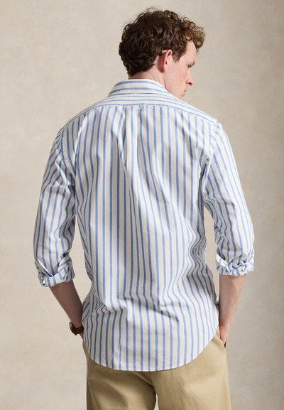 Polo Ralph Lauren CUSTOM FIT STRIPED OXFORD SHIRT - Marškiniai - blue/white