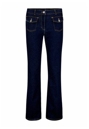 Betty Barclay, BETTY BARCLAY MIT AUFGESETZTEN TASCHEN FLARED CUT-JEANS - Jean flare - dunkelblau