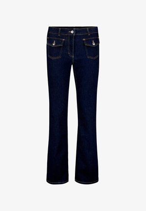 Betty Barclay, BETTY BARCLAY MIT AUFGESETZTEN TASCHEN FLARED CUT-JEANS - Jean flare - dunkelblau