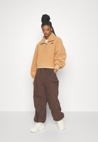 The North Face PLATTE HIGH 1/4 ZIP - Suéter de forro polar - almond butter