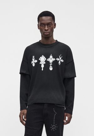 Atelier de roupa, CROSS UNISEX - Langærmet T-shirt - black