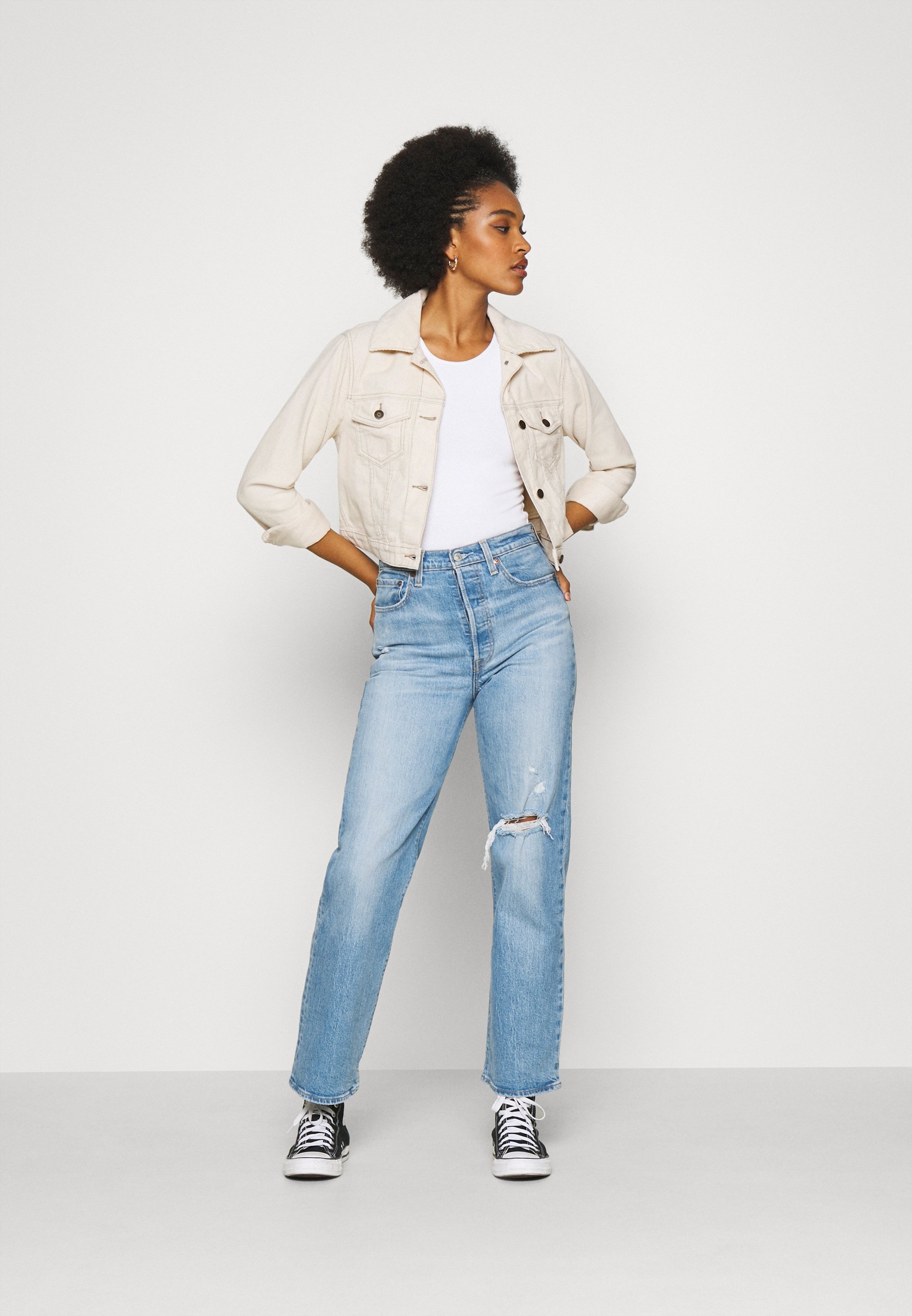 Hollister Co. JACKET Lett jakke cream Zalando.no Hollister Co. JACKET Lett jakke cream Zalando.no