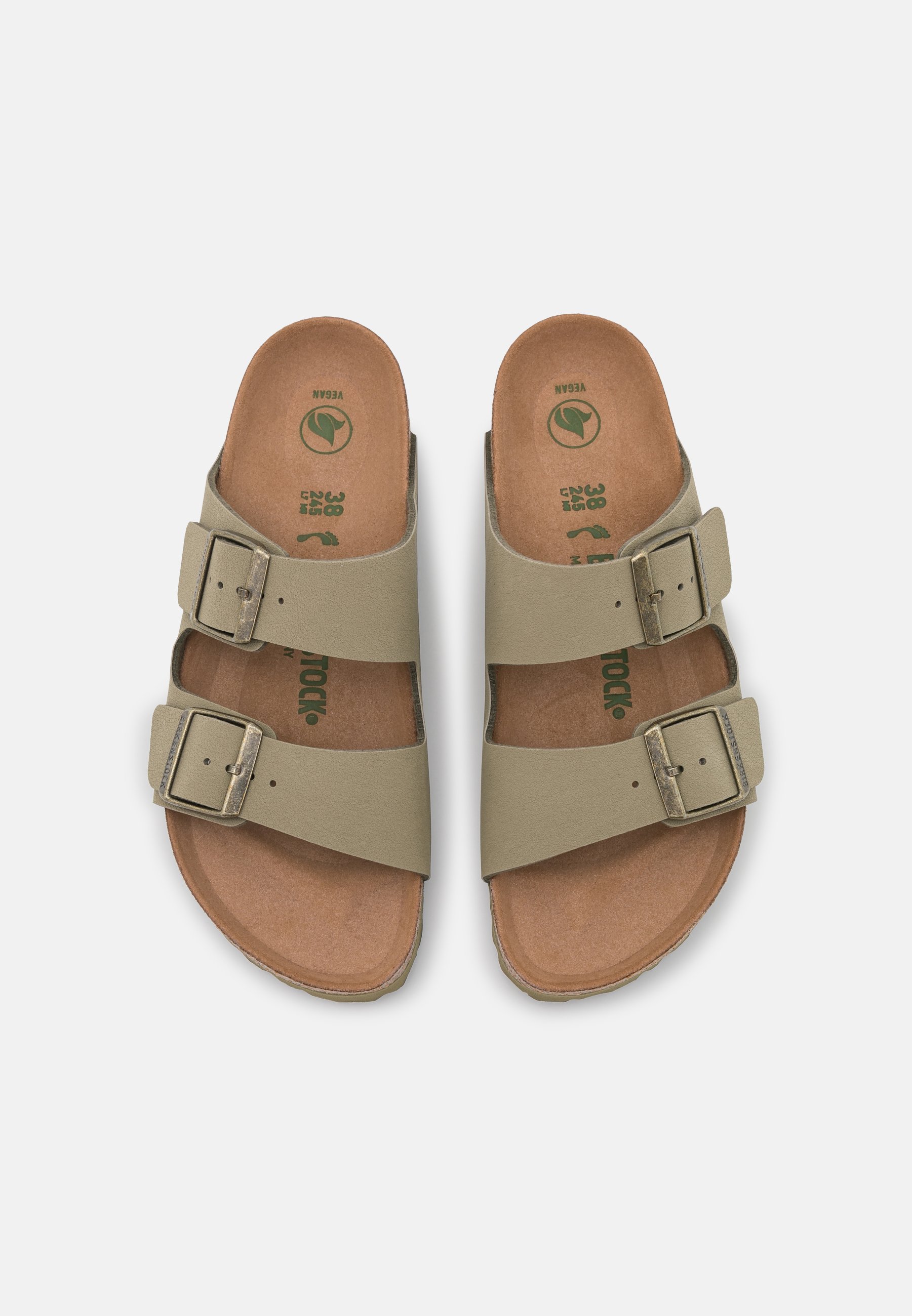 Birkenstock ARIZONA EARTHY VEGAN - Pantoffels - khaki/kaki - Zalando.nl