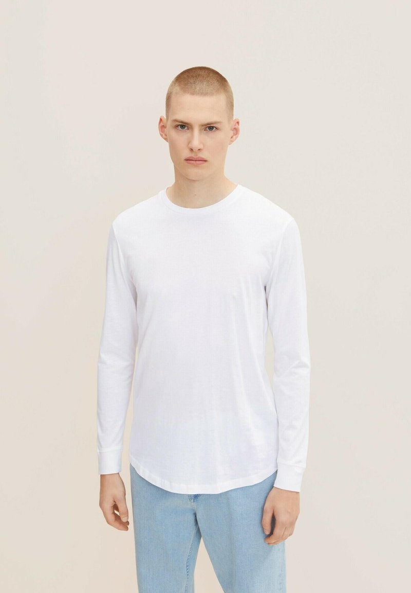 TOM TAILOR Denim Maglietta Basic in Stile cutline Uomo
