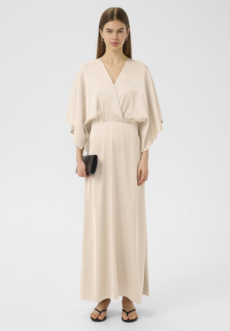 sachin and babi light blue dress Cozied Up 2 Piece Maxi Dress Set - Champagne