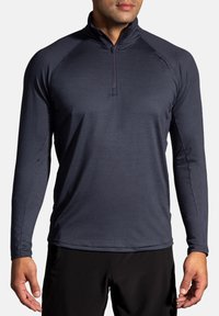 Brooks DASH 1/2 ZIP - Maglietta a manica lunga - heather concrete