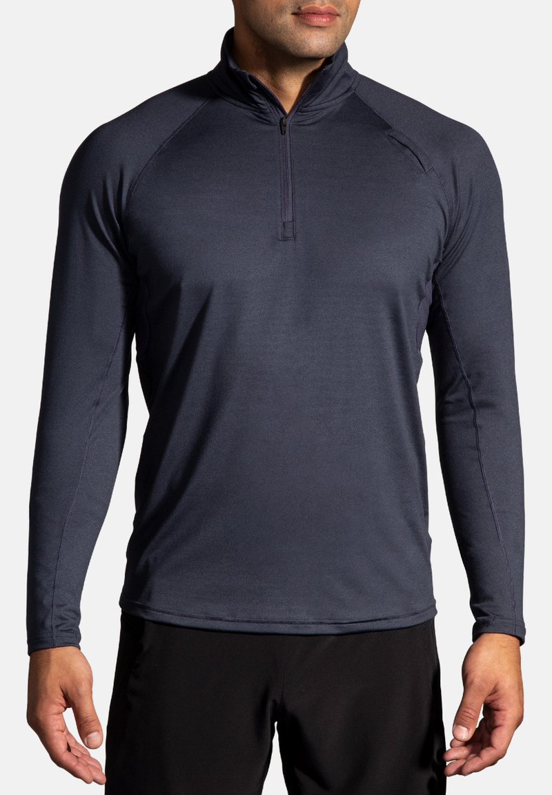 Brooks DASH 1/2 ZIP - Maglietta a manica lunga - heather concrete