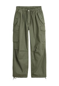 Kareiviško stiliaus kelnės - olive