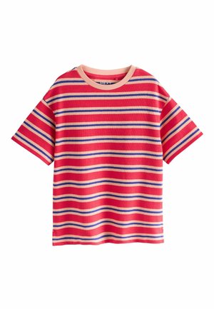 TEXTURED  - Tricou cu imprimeu - red stripe