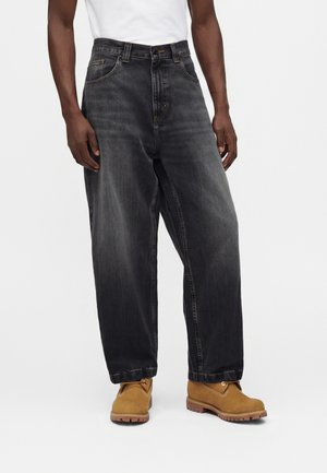 Carhartt WIP, BRANDON PANT - Baggy jeans - black marble used wash