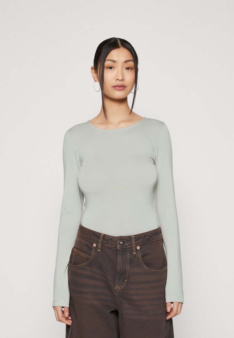 Gina Tricot SOFT TOUCH CREW NECK TOP - Top dugih rukava - iron