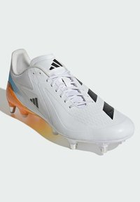 adidas Performance ADIZERO RS15 ULTIMATE RUGBY - Jalkapallokengät pehmeälle alustalle - cloud white   core black   lucid tangerine