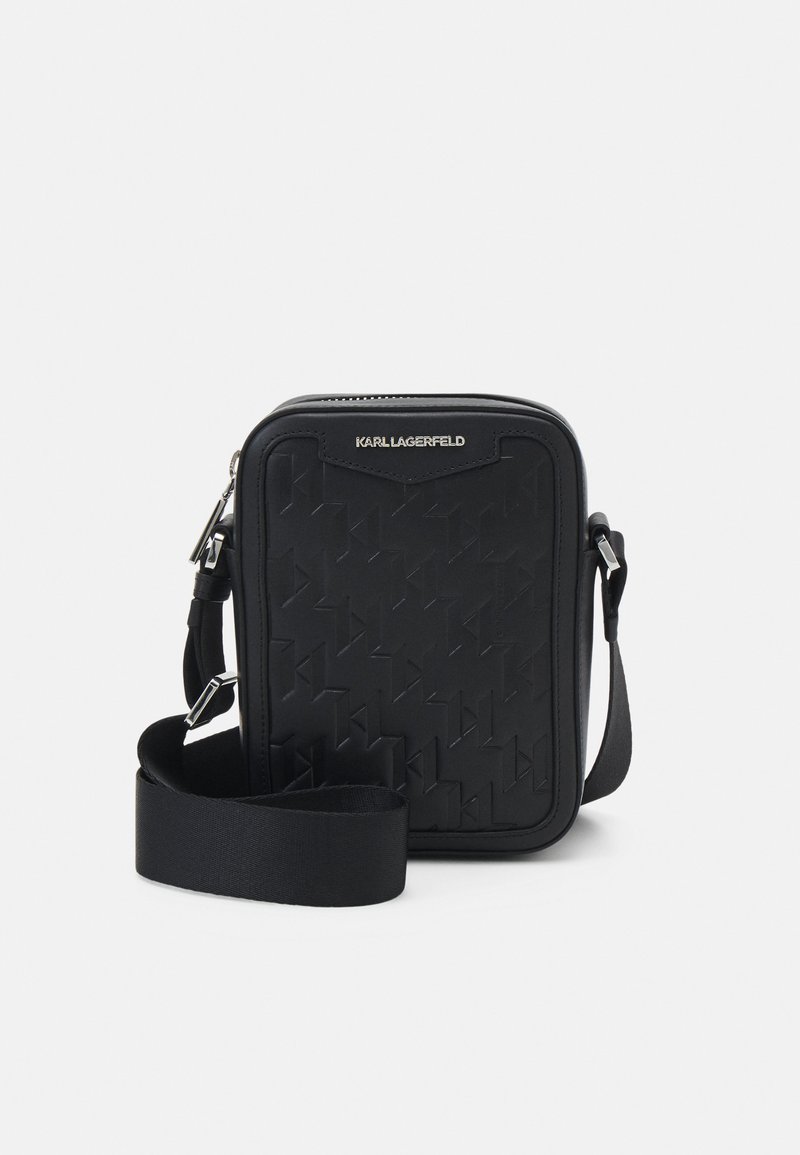 KARL LAGERFELD - LOOM CROSSBODY UNISEX - Soma ar siksnu pāri ķermenim - black, Palielināt