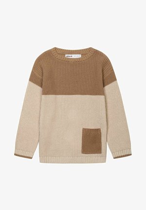 JACQUARD - Jumper - stone brown