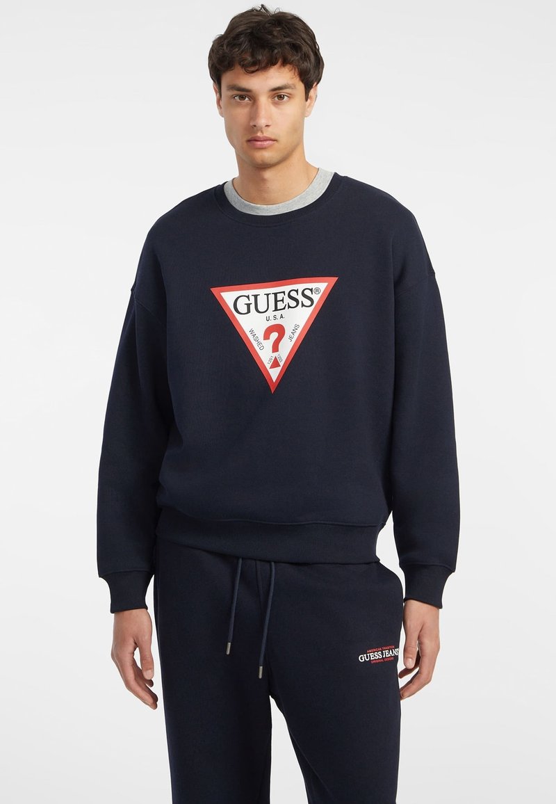 Guess Jeans ICONIC - Melegítőfelső - dunkelblau