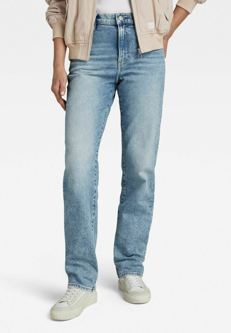 Jean Viktoria G-STAR - Coupe Droite Taille Haute - Femme - 79% Coton, 20% Recyclé, 1% élasthanne