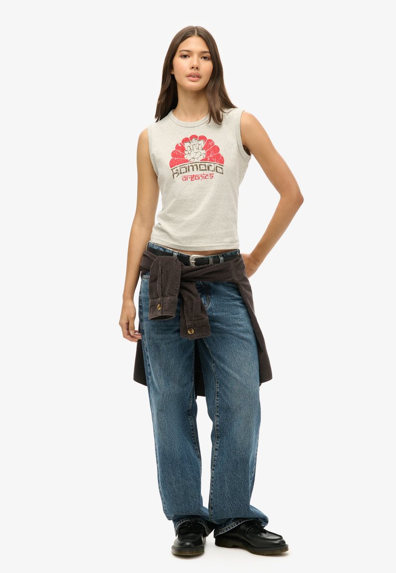 Superdry & Co Top lichtgrijs Superdry & Co Top lichtgrijs