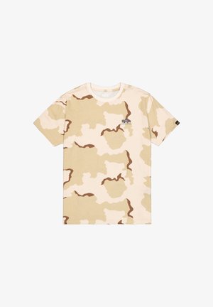Alpha Industries, BACKPRINT T CAMO - T-Shirt print - desert camo