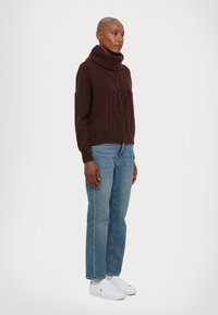 Lauren Ralph Lauren CAISYN LONG SLEEVE - Pulover - circuit brown