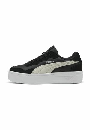 Sneakers laag - black white