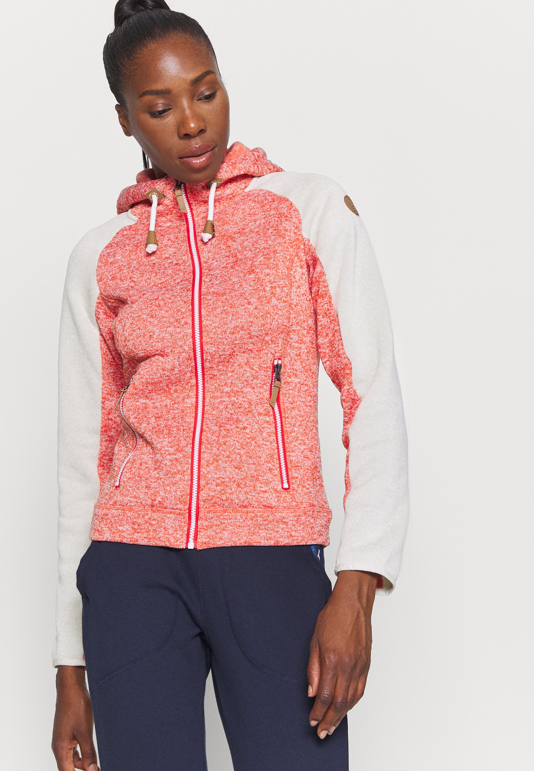 coral fleece jacket