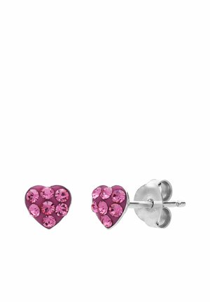 DESIGN - Boucles d'oreilles - silver-coloured/pink